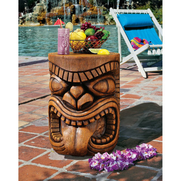Grand Tiki Sculptural Table With Tongue Scultpure